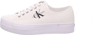 Calvin Klein Flatform Leinenschuh Weiß