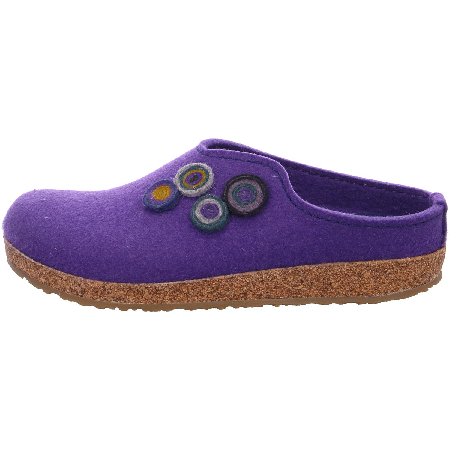 Haflinger Grizzly Kanon Hausschuh Violett