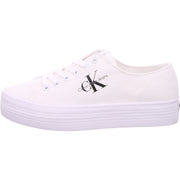 Calvin Klein Vulc Flatform Essential Leinenschuh Weiß