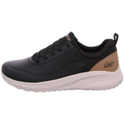 Skechers Bobs Squad Chaos sportlicher Schnürer Schwarz