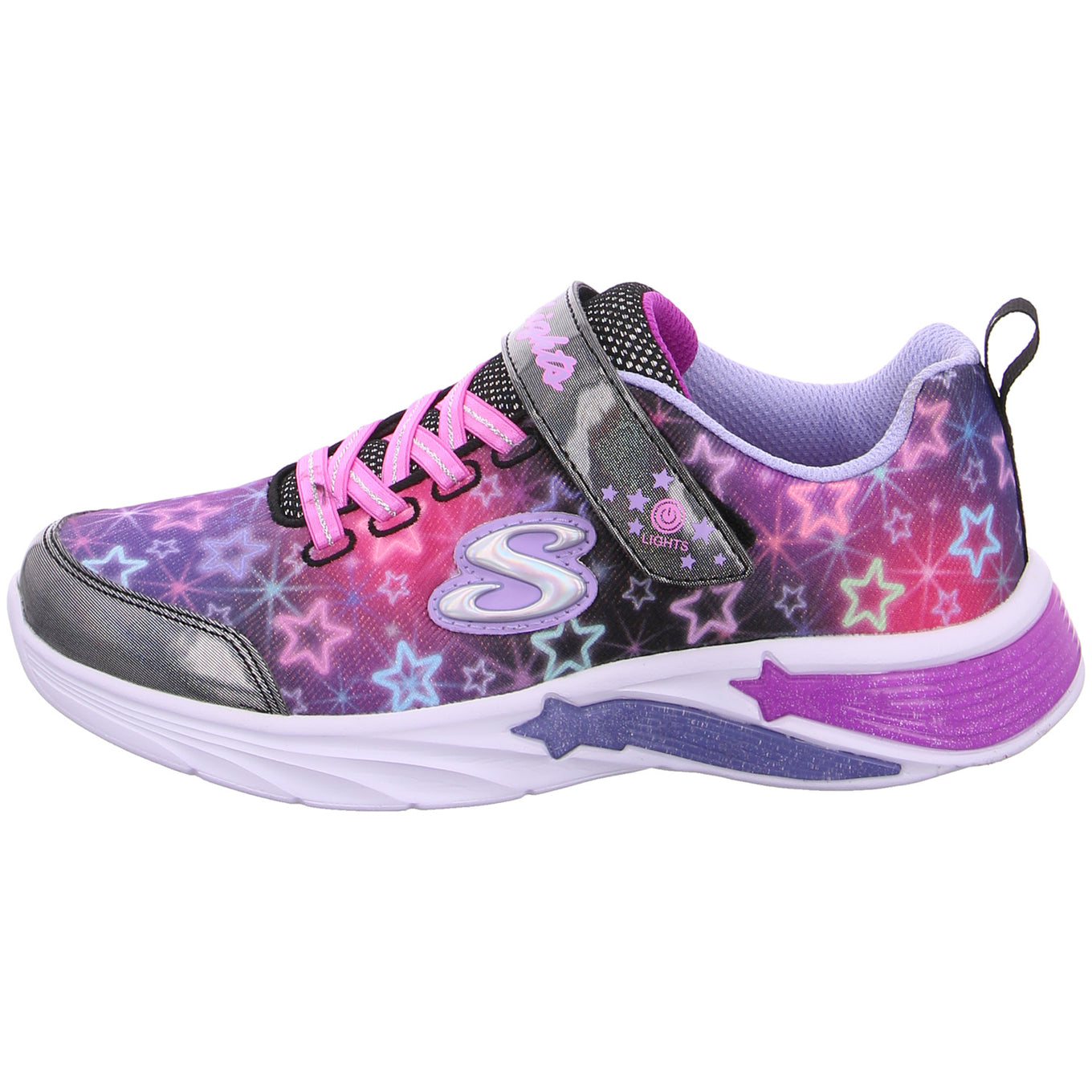 Skechers Star Sparks Klettschuh Schwarz