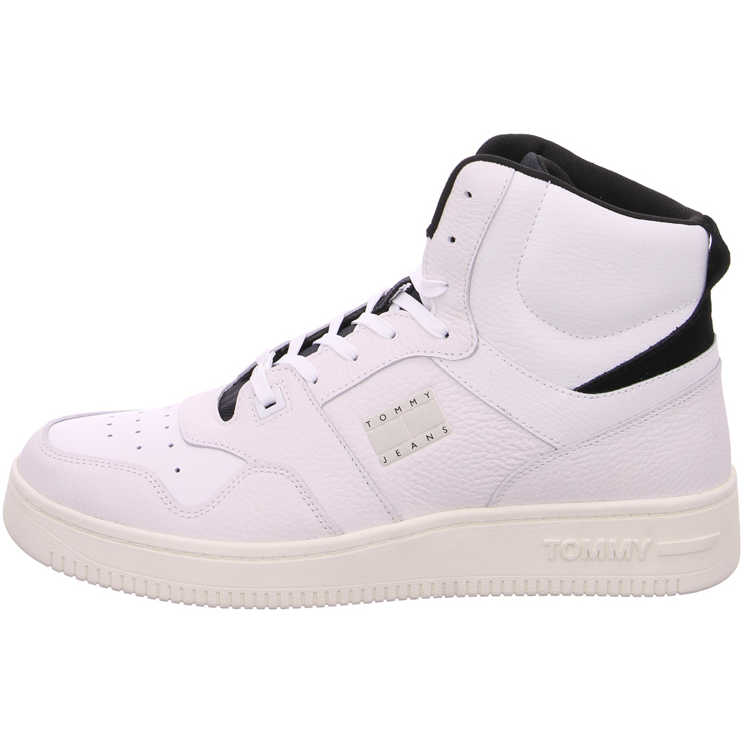 Tommy Hilfiger TJM Basket Mid Schnürstiefel Weiß