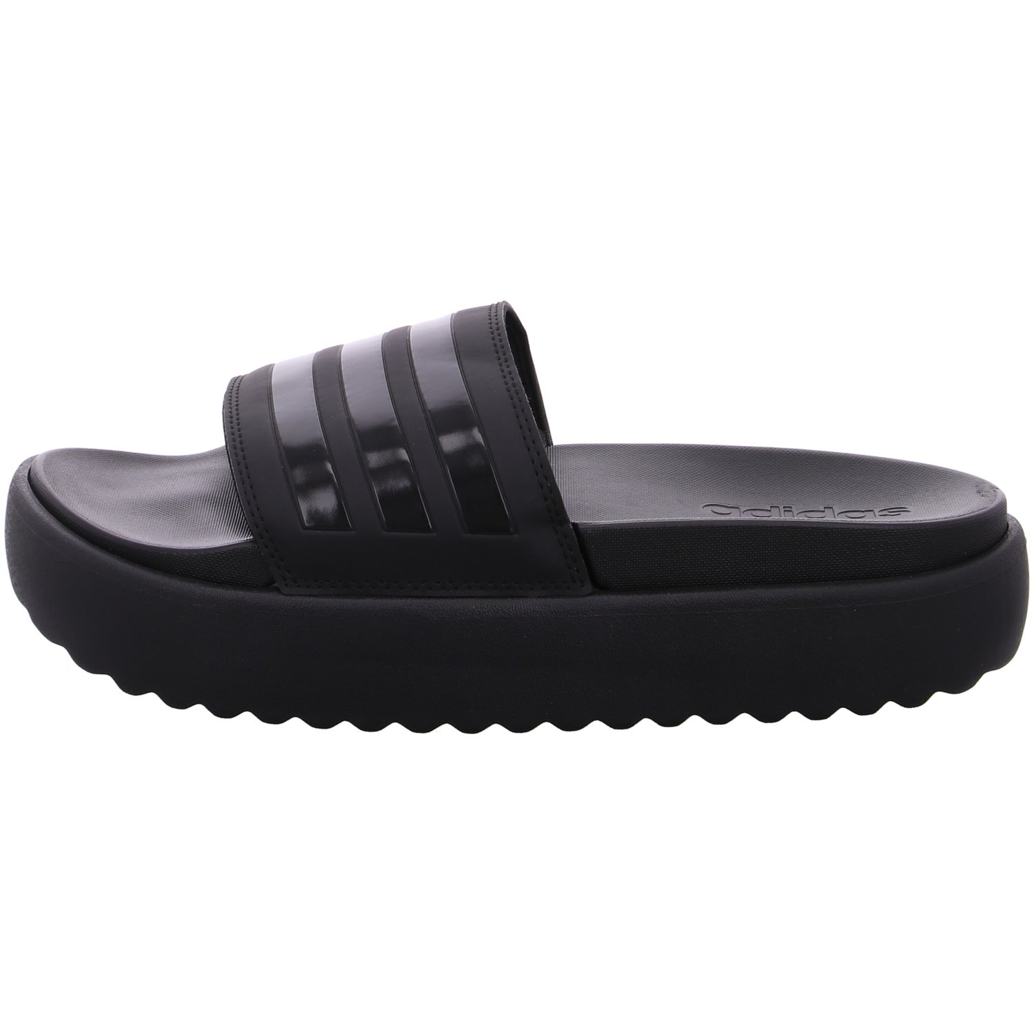 adidas Adilette Platform Pantolette Schwarz