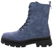 Laufsteg München Schnürstiefel Blau