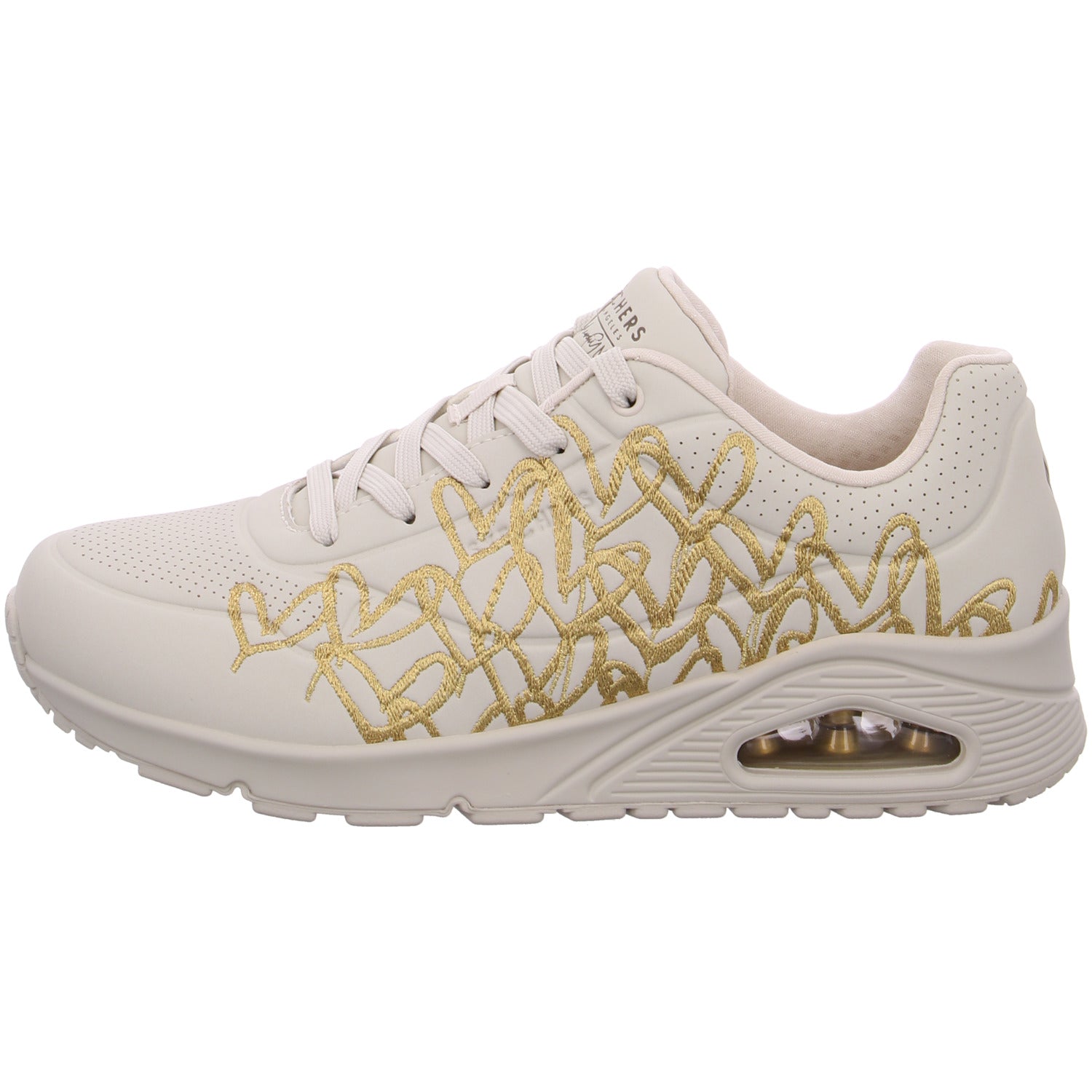 Skechers Uno Golden Heart Sneaker Weiß